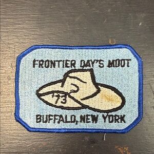 Boy Scouts 1973 Frontier Days Moot Buffalo, NY vintage embroidered Patch